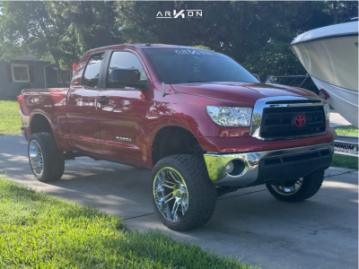 2012 Toyota Tundra - 22x12 -41mm - ARKON OFF-ROAD Davinci - Suspension Lift 6" - 33" x 12.5"