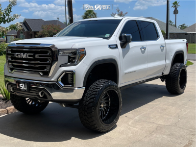 2019 GMC Sierra 1500 - 24x14 -81mm - ARKON OFF-ROAD Caesar - Suspension Lift 10" - 37" x 13.5"