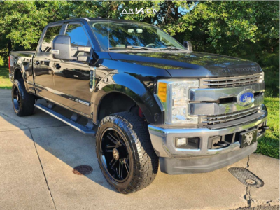 2017 Ford F-250 Super Duty - 22x10 -25mm - ARKON OFF-ROAD Davinci - Stock Suspension - 35" x 12.5"