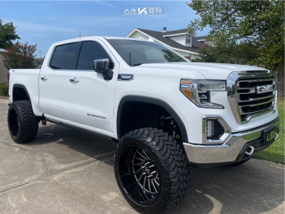2019 GMC Sierra 1500 - 24x14 -81mm - ARKON OFF-ROAD Caesar - Suspension Lift 9" - 37" x 13.5"