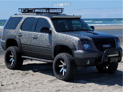 2007 GMC Yukon - 22x12 -51mm - ARKON OFF-ROAD Lincoln - Leveling Kit & Body Lift - 35" x 12.5"