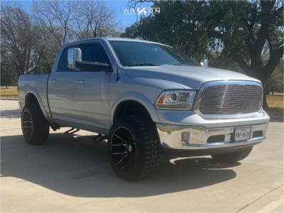 2017 Ram 1500 - 22x12 -51mm - ARKON OFF-ROAD Roosevelt - Suspension Lift 4" - 35" x 12.5"