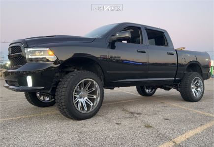 2017 Ram 1500 - 22x12 -51mm - ARKON OFF-ROAD Churchill - Suspension Lift 6" - 35" x 12.5"