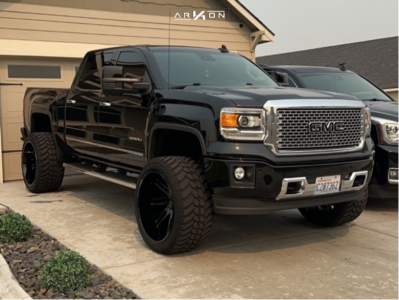 2015 GMC Sierra 1500 - 24x14 -81mm - ARKON OFF-ROAD Davinci - Suspension Lift 6" - 35" x 13.5"
