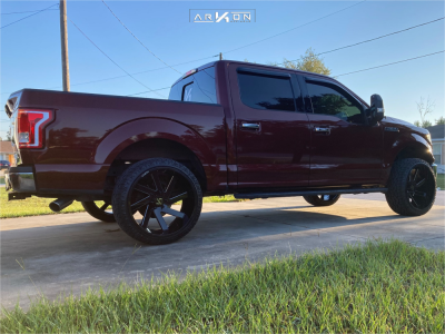 1 2015 F 150 Ford Xlt Unknown Leveling Kit Arkon Off Road Lincoln Black Machined