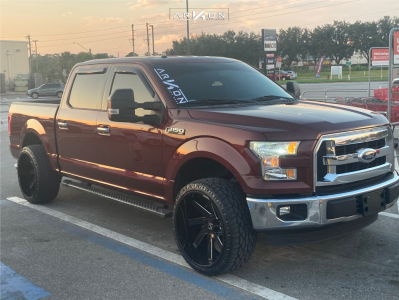 1 2015 F 150 Ford Xlt Unknown Leveling Kit Arkon Off Road Lincoln Black Machined