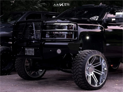 1 2016 Silverado 2500 Hd Chevrolet Ltz Readylift Suspension Lift 7in Arkon Off Road Davinci Chrome