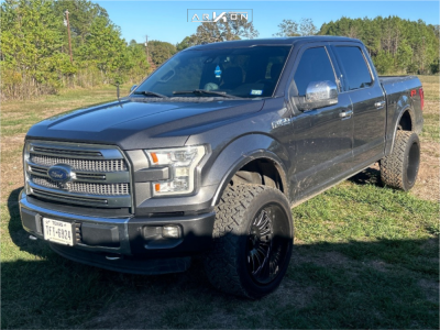 2015 Ford F-150 - 22x12 -51mm - ARKON OFF-ROAD Alexander - Leveling Kit - 33" x 12.5"