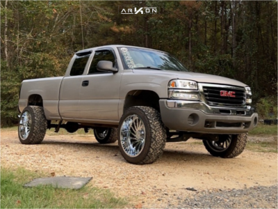 2004 GMC Sierra 1500 - 22x12 -51mm - ARKON OFF-ROAD Caesar - Suspension Lift 6" - 33" x 12.5"