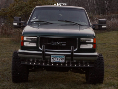1 1997 K1500 Gmc Rough Country Suspension Lift 6in Arkon Off Road Mandela Black Milled