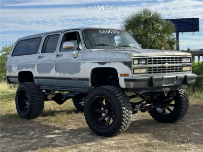 1991 Chevrolet R2500 Suburban - 24x14 -81mm - ARKON OFF-ROAD Lincoln - Lifted >12" - 40" x 15.5"