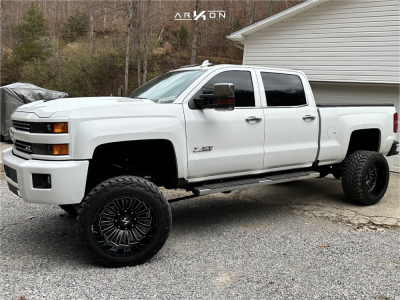 2019 Chevrolet Silverado 2500 HD - 22x14 -81mm - ARKON OFF-ROAD Alexander - Suspension Lift 8" - 35" x 13.5"