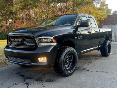 2012 Ram 1500 - 20x12 -51mm - ARKON OFF-ROAD Caesar - Body Lift 3" - 33" x 12.5"