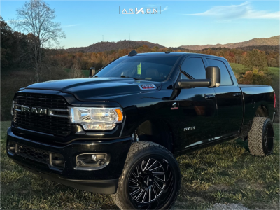 2019 Ram 2500 - 22x12 -51mm - ARKON OFF-ROAD Caesar - Leveling Kit - 33" x 12.5"