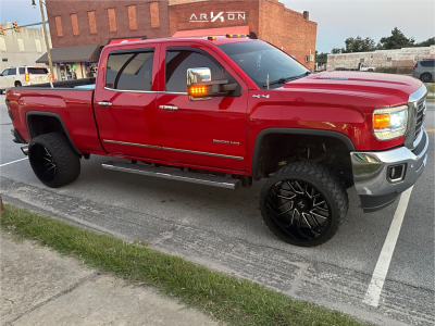 2015 GMC Sierra 2500 HD - 24x14 -81mm - ARKON OFF-ROAD Mandela - Suspension Lift 3" - 33" x 14.5"