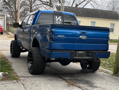 1 2013 F 150 Ford Fx4 Rough Country Suspension Lift 6in Arkon Off Road Roosevelt Black Milled