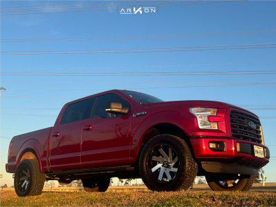 2015 Ford F-150 - 20x10 -25mm - ARKON OFF-ROAD Lincoln - Leveling Kit - 33" x 12.5"