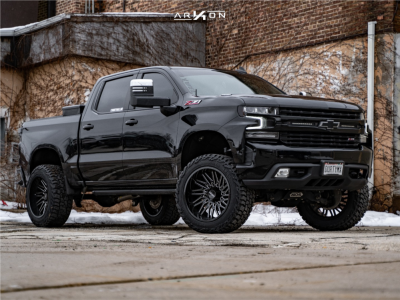 1 2021 Silverado 1500 Chevrolet Rst Bds Suspension Lift 6in Arkon Off Road Apollo Black Milled