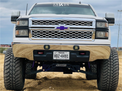1 2014 Silverado 1500 Chevrolet Lt Mcgaughys Suspension Lift 10in Arkon Off Road Alexander Black Milled