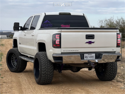 1 2014 Silverado 1500 Chevrolet Lt Mcgaughys Suspension Lift 10in Arkon Off Road Alexander Black Milled