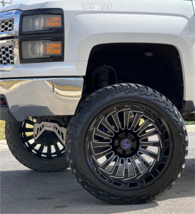 1 2014 Silverado 1500 Chevrolet Lt Mcgaughys Suspension Lift 10in Arkon Off Road Alexander Black Milled