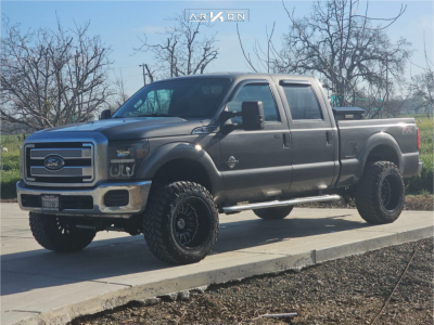 2012 Ford F-350 Super Duty - 20x12 -51mm - ARKON OFF-ROAD Alexander - Leveling Kit - 35" x 12.5"