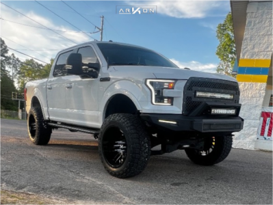 2016 Ford F-150 - 22x12 -51mm - ARKON OFF-ROAD Davinci - Suspension Lift 6" - 37" x 12.5"