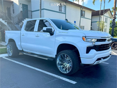 2024 Chevrolet Silverado 1500 - 24x14 -81mm - ARKON OFF-ROAD Apollo - Suspension Lift 2.5" - 33" x 13.5"