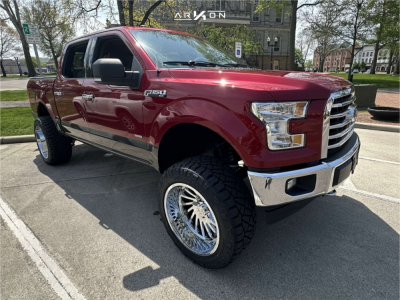 2017 Ford F-150 - 22x12 -51mm - ARKON OFF-ROAD Caesar - Suspension Lift 6" - 35" x 12.5"