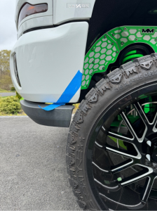 1 2017 Silverado 1500 Chevrolet Lt Rough Country Suspension Lift 10in Arkon Off Road Mandela Black Milled