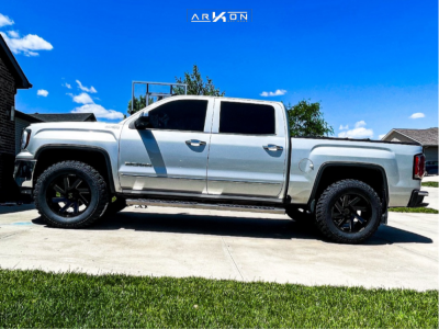 1 2016 Sierra 1500 Gmc Slt Rancho Leveling Kit Arkon Off Road Lincoln Black Milled