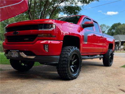 2018 Chevrolet Silverado 1500 - 20x10 -25mm - ARKON OFF-ROAD Lincoln - Suspension Lift 7" - 35" x 12.5"