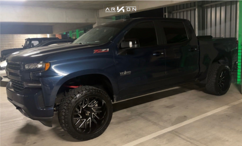 2021 Chevrolet Silverado 1500 - 22x12 -51mm - ARKON OFF-ROAD Mandela - Suspension Lift 3.5" - 33" x 12.5"