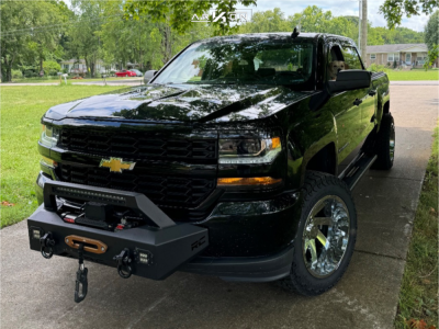 2018 Chevrolet Silverado 1500 - 20x12 -51mm - ARKON OFF-ROAD Lincoln - Leveling Kit - 33" x 12.5"