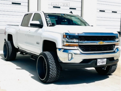 1 2018 Silverado 1500 Chevrolet Lt Rough Country Suspension Lift 7in Arkon Off Road Caesar Grey