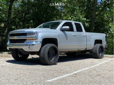 2016 Chevrolet Silverado 1500 - 22x14 -81mm - ARKON OFF-ROAD Alexander - Suspension Lift 4.5" - 33" x 13.5"