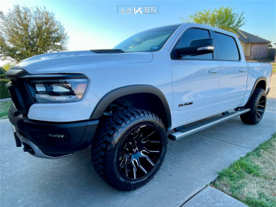 2021 Ram 1500 - 22x12 -51mm - ARKON OFF-ROAD Roosevelt - Suspension Lift 3.5" - 35" x 12.5"