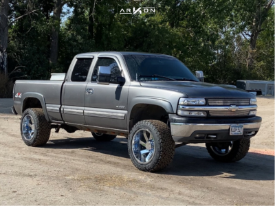 2000 Chevrolet Silverado 2500 - 20x12 -51mm - ARKON OFF-ROAD Lincoln - Suspension Lift 3" - 33" x 12.5"