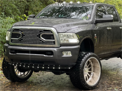 1 2018 2500 Ram Tradesman Rough Country Suspension Lift 6in Arkon Forged Torx Polished