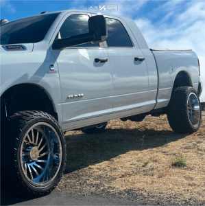 1 2022 3500 Ram Big Horn Rough Country Suspension Lift 25in Arkon Off Road Caesar Chrome
