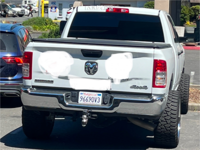 1 2022 3500 Ram Big Horn Rough Country Suspension Lift 25in Arkon Off Road Caesar Chrome