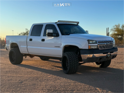 2005 Chevrolet Silverado 2500 HD - 22x14 -81mm - ARKON OFF-ROAD Alexander - Suspension Lift 3" - 33" x 14.5"