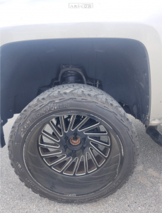 1 2018 Silverado 1500 Chevrolet Lt Rough Country Suspension Lift 35in Arkon Off Road Caesar Black Milled