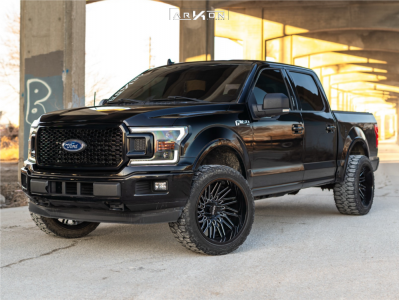 2018 Ford F-150 - 22x12 -51mm - ARKON OFF-ROAD Apollo - Suspension Lift 2.5" - 33" x 12.5"