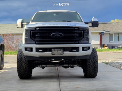 1 2017 F 250 Super Duty Ford Platinum Bds Suspension Lift 75in Arkon Off Road Mandela Black Milled