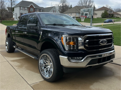 2022 Ford F-150 - 22x12 -51mm - ARKON OFF-ROAD Apollo - Leveling Kit - 305/45R22