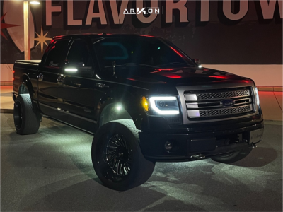 2013 Ford F-150 - 22x12 -51mm - ARKON OFF-ROAD Caesar - Suspension Lift 3" - 305/45R22