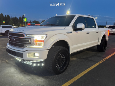 2018 Ford F-150 - 20x10 -25mm - ARKON OFF-ROAD Caesar - Suspension Lift 2.5" - 33" x 12.5"