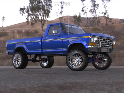 1978 Ford F-150 - 24x14 -76mm - ARKON FORGED Nashville - Suspension Lift 7" - 315/45R24