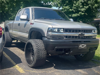 2000 Chevrolet K2500 - 24x14 -81mm - ARKON OFF-ROAD Caesar - Body Lift 3" - 33" x 14.5"